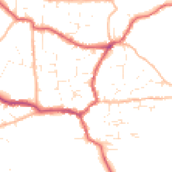 Daytime road noise heatmap for BS27 3PW