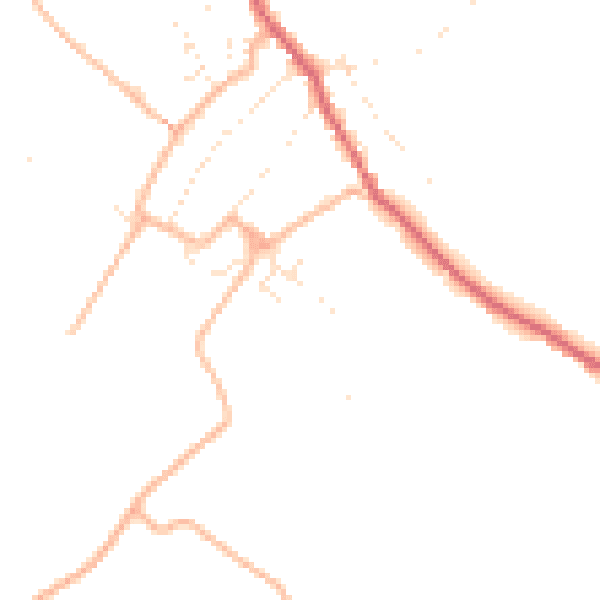 Daytime road noise heatmap for BS27 3TE