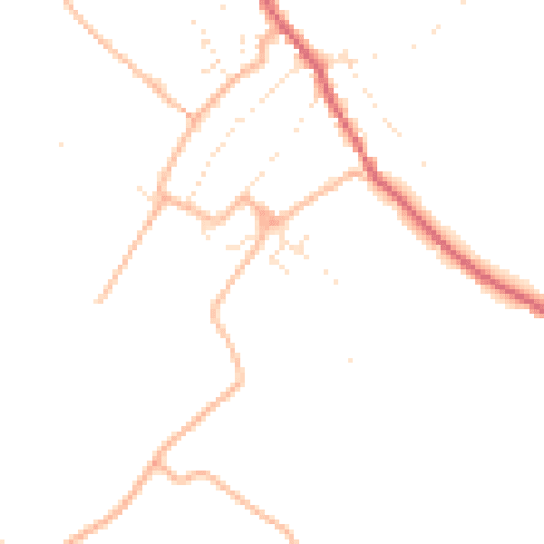 Daytime road noise heatmap for BS27 3TF