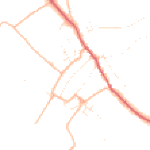 Daytime road noise heatmap for BS27 3TH