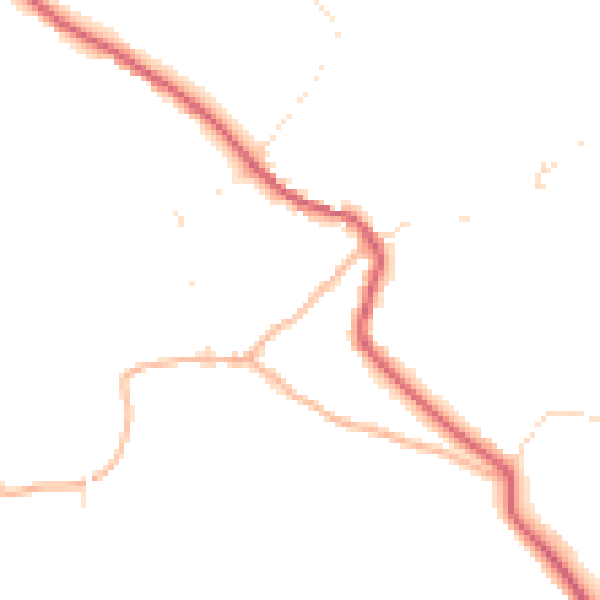 Daytime road noise heatmap for BS27 3UP