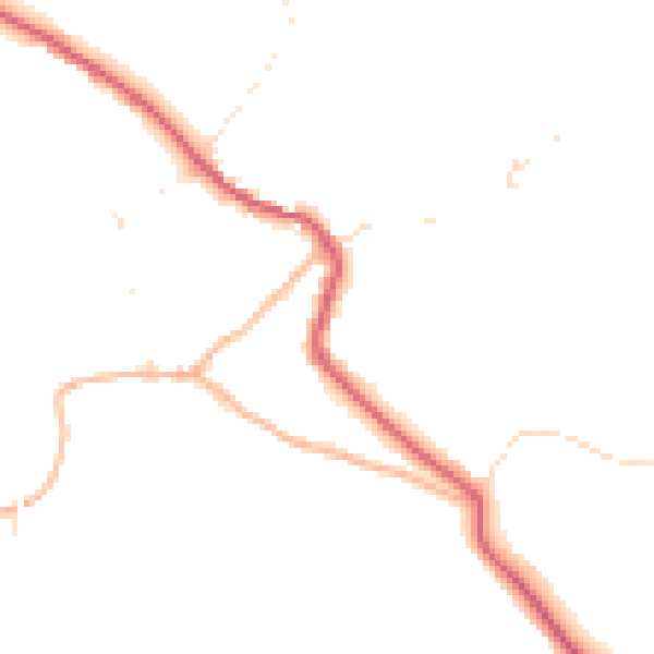 Daytime road noise heatmap for BS27 3UU