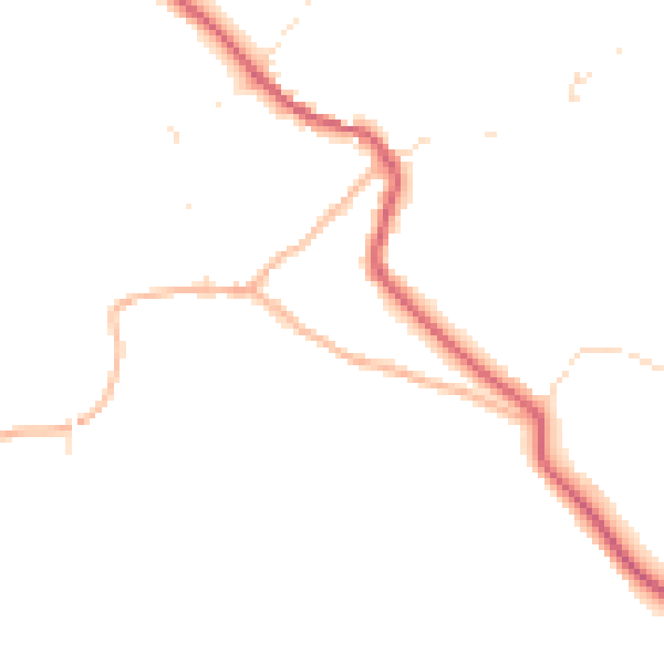 Daytime road noise heatmap for BS27 3XA