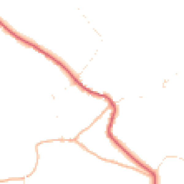 Daytime road noise heatmap for BS27 3XB