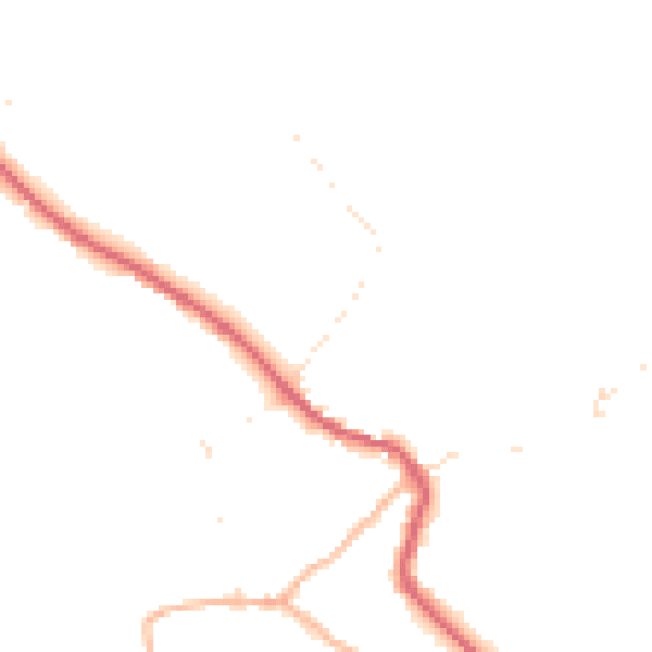 Daytime road noise heatmap for BS27 3XD