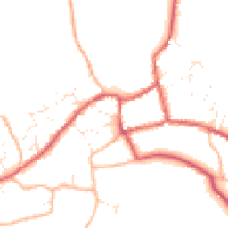 Daytime road noise heatmap for BS28 4AD
