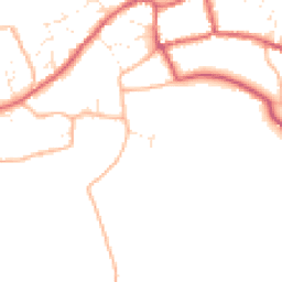 Daytime road noise heatmap for BS28 4BT