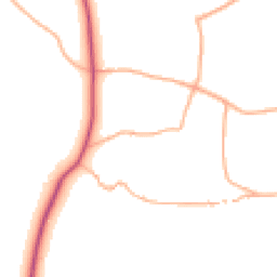 Daytime road noise heatmap for BS28 4TX