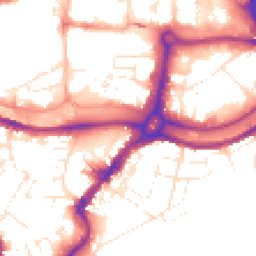 Daytime road noise heatmap for BS3 1AA