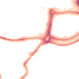 Night-time road noise heatmap for BS3 1AA