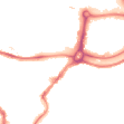 Night-time road noise heatmap for BS3 1AB