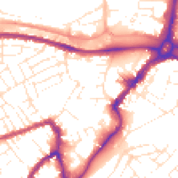 Daytime road noise heatmap for BS3 1AG
