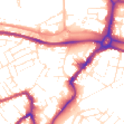 Daytime road noise heatmap for BS3 1AH