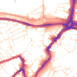 Daytime road noise heatmap for BS3 1AQ