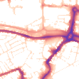 Daytime road noise heatmap for BS3 1AR
