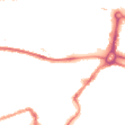 Night-time road noise heatmap for BS3 1AR