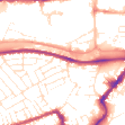Daytime road noise heatmap for BS3 1AU