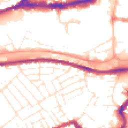 Daytime road noise heatmap for BS3 1AX