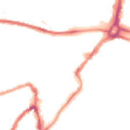 Night-time road noise heatmap for BS3 1BA