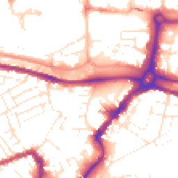 Daytime road noise heatmap for BS3 1BD