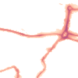 Night-time road noise heatmap for BS3 1BD