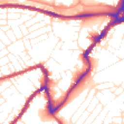 Daytime road noise heatmap for BS3 1BE