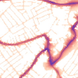 Daytime road noise heatmap for BS3 1BF