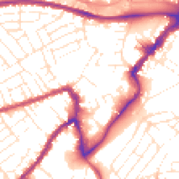 Daytime road noise heatmap for BS3 1BY