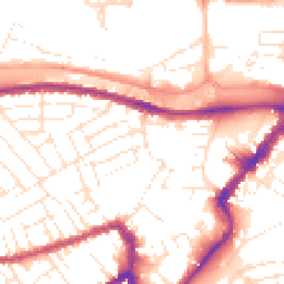 Daytime road noise heatmap for BS3 1DD