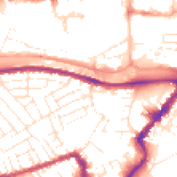 Daytime road noise heatmap for BS3 1DF