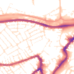 Daytime road noise heatmap for BS3 1DP