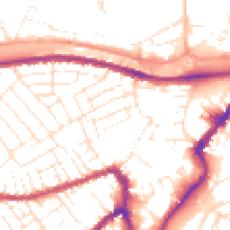 Daytime road noise heatmap for BS3 1DS