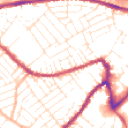 Daytime road noise heatmap for BS3 1EL