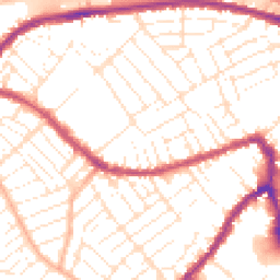 Daytime road noise heatmap for BS3 1ET