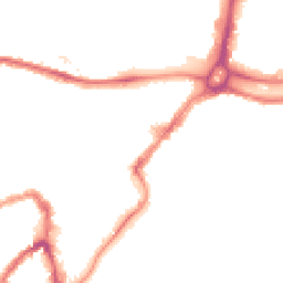 Night-time road noise heatmap for BS3 1FN