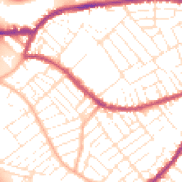 Daytime road noise heatmap for BS3 1JD