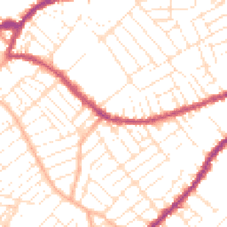 Daytime road noise heatmap for BS3 1JF