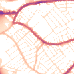 Daytime road noise heatmap for BS3 1JJ