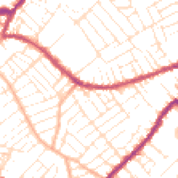 Daytime road noise heatmap for BS3 1JQ