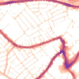 Daytime road noise heatmap for BS3 1LG