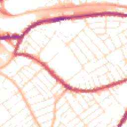 Daytime road noise heatmap for BS3 1LR