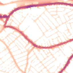 Daytime road noise heatmap for BS3 1LZ