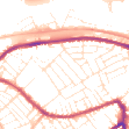 Daytime road noise heatmap for BS3 1NT