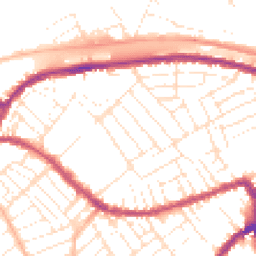 Daytime road noise heatmap for BS3 1PE