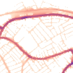 Daytime road noise heatmap for BS3 1PF