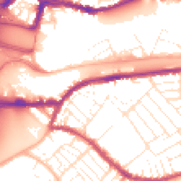 Daytime road noise heatmap for BS3 1RH