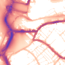 Daytime road noise heatmap for BS3 1RY