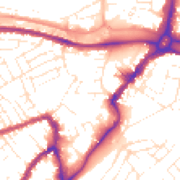 Daytime road noise heatmap for BS3 1XH