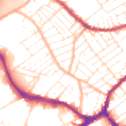 Daytime road noise heatmap for BS3 2BD