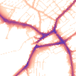 Daytime road noise heatmap for BS3 2BQ